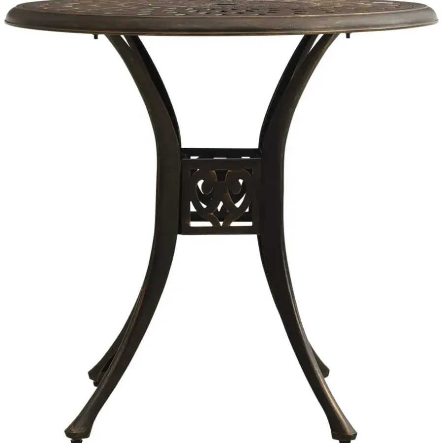 Bistro- & Balkonsets-vidaXL - Bistroset - Bruin - Aluminium