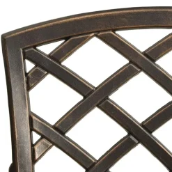 Bistro- & Balkonsets-vidaXL - Bistroset - Bruin - Aluminium