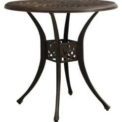 Bistro- & Balkonsets-vidaXL - Bistroset - Bruin - Aluminium