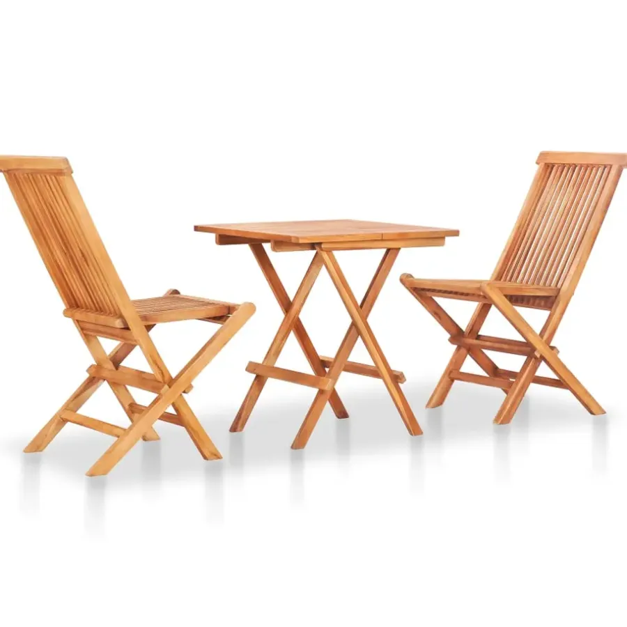 vidaXL - Bistroset - Bruin - Hout