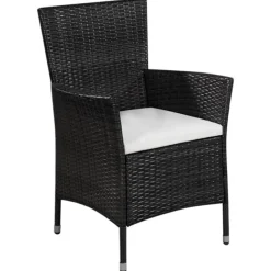 Bistro- & Balkonsets-vidaXL - Bistroset - Zwart - Poly rattan