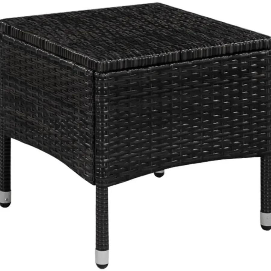 Bistro- & Balkonsets-vidaXL - Bistroset - Zwart - Poly rattan