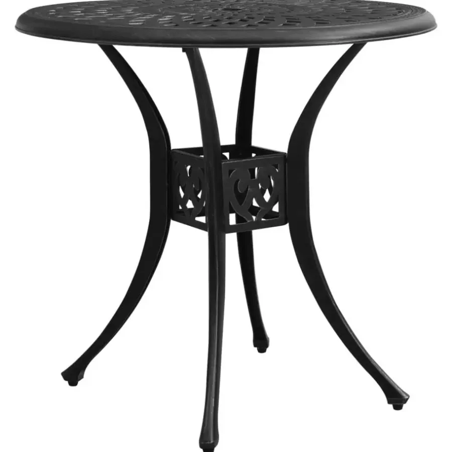 vidaXL - Bistroset - Zwart - Aluminium
