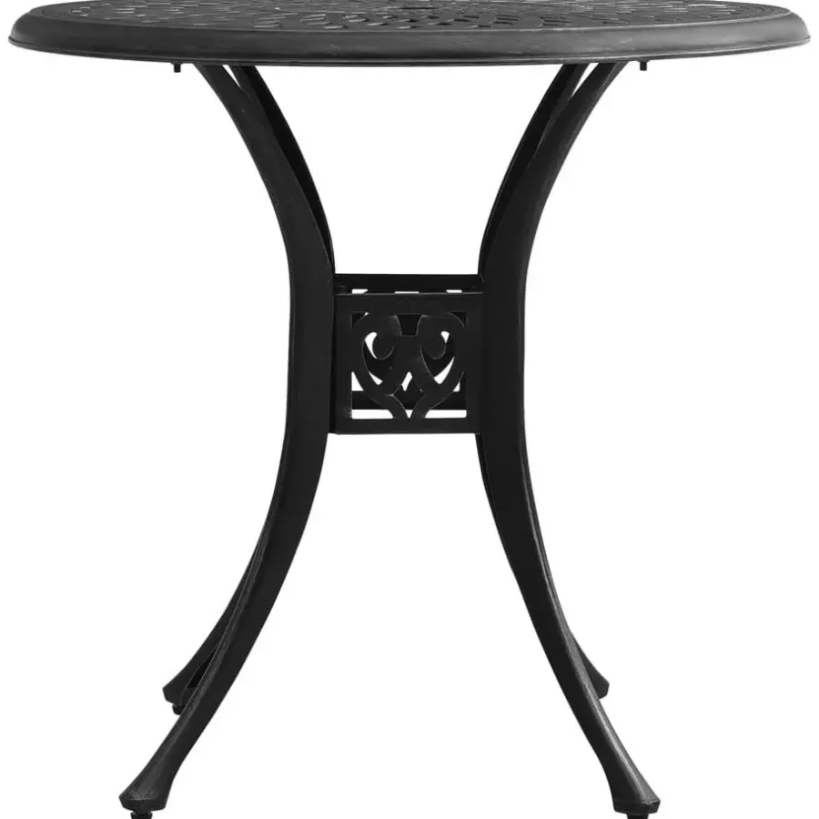 vidaXL - Bistroset - Zwart - Aluminium