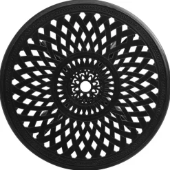 vidaXL - Bistroset - Zwart - Aluminium