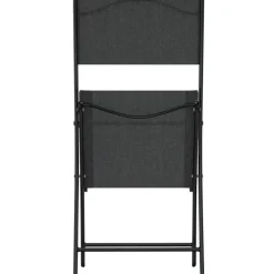 vidaXL - Bistroset - Zwart - Staal - 3 stuks