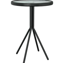 vidaXL - Bistroset - Zwart - Staal - 3 stuks