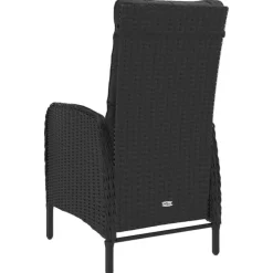 vidaXL - Bistroset - Zwart - Poly rattan