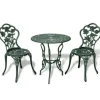 Bistro- & Balkonsets-vidaXL - Bistroset Bistrosets - Groen - Aluminium