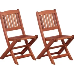 Bistro- & Balkonsets-vidaXL - Bistroset voor kinderen - Bruin - Hout - 3 stuks