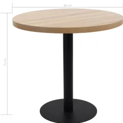 Tuintafels-vidaXL - Bistrotafel - Bruin - MDF - 80 x 75 cm