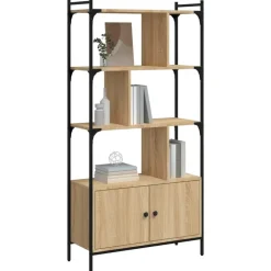 Boekenkasten|Boekenkasten-vidaXL - Boekenkast - Bruin - Bewerkt hout