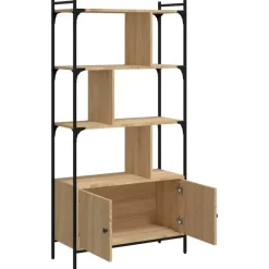 Boekenkasten|Boekenkasten-vidaXL - Boekenkast - Bruin - Bewerkt hout