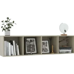 vidaXL - Boekenkast - Bruin - Bewerkt hout