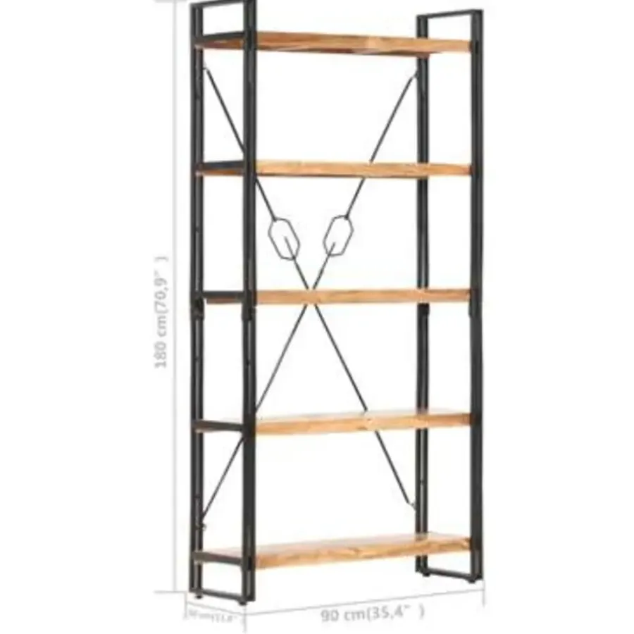 vidaXL - Boekenkast - Bruin - Hout