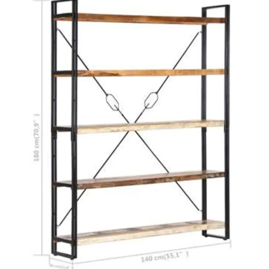 Boekenkasten|Boekenkasten-vidaXL - Boekenkast - Bruin - Gerecycled hout