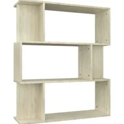 vidaXL - Boekenkast - Bruin - Bewerkt hout