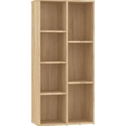 Boekenkasten|Boekenkasten-vidaXL - Boekenkast - Bruin - Bewerkt hout