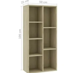 Boekenkasten|Boekenkasten-vidaXL - Boekenkast - Bruin - Bewerkt hout