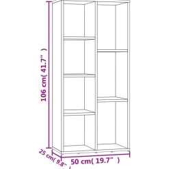 Boekenkasten|Boekenkasten-vidaXL - Boekenkast - Bruin - Bewerkt hout