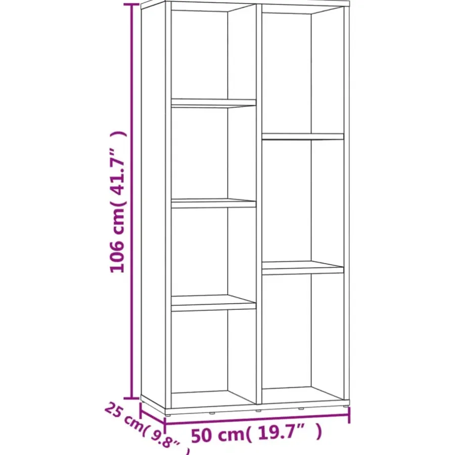 Boekenkasten|Boekenkasten-vidaXL - Boekenkast - Bruin - Bewerkt hout