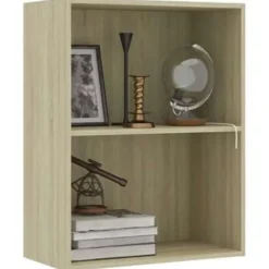 vidaXL - Boekenkast - Bruin - Bewerkt hout