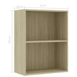 vidaXL - Boekenkast - Bruin - Bewerkt hout