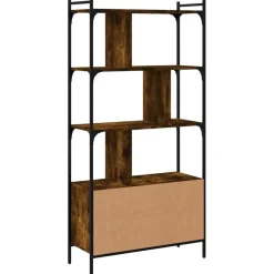 Boekenkasten|Boekenkasten-vidaXL - Boekenkast - Bruin - Bewerkt hout