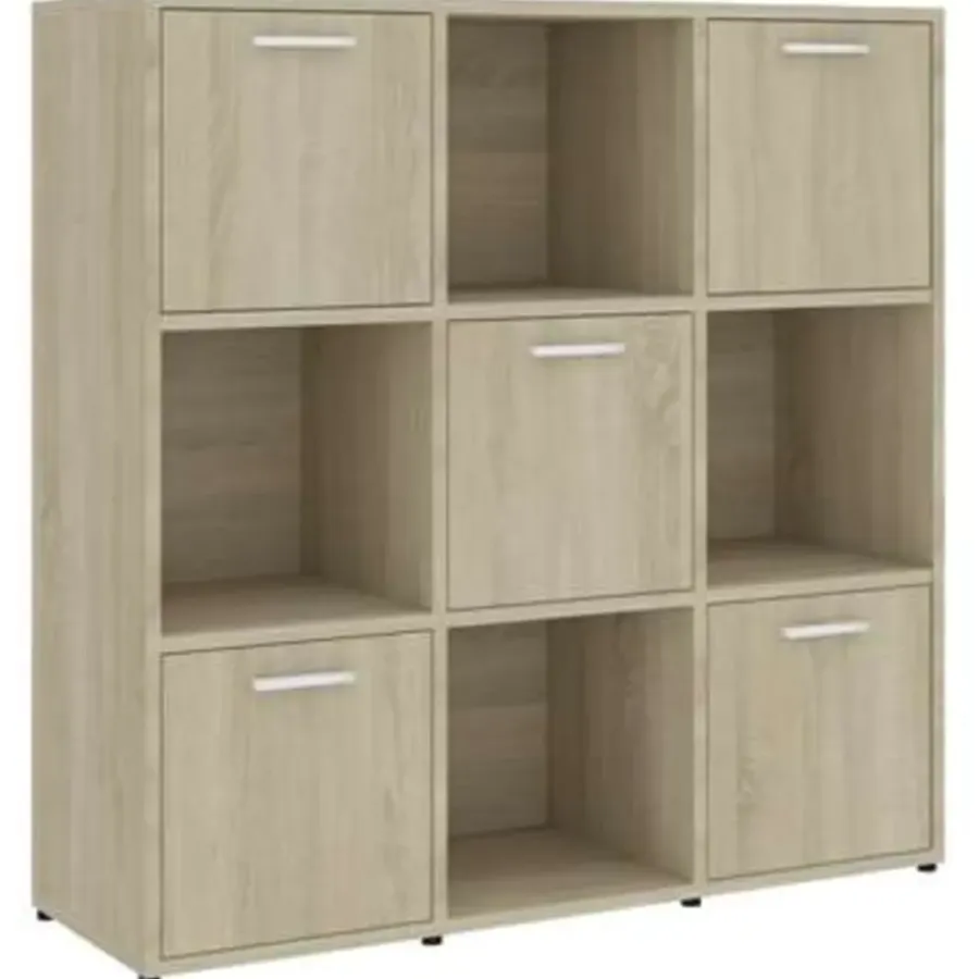 vidaXL - Boekenkast - Bruin - Bewerkt hout