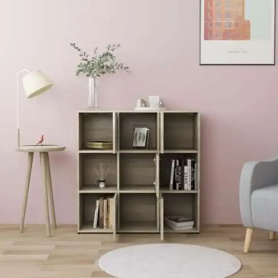 vidaXL - Boekenkast - Bruin - Bewerkt hout