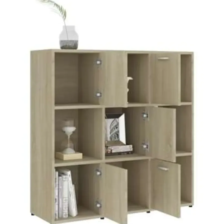 vidaXL - Boekenkast - Bruin - Bewerkt hout