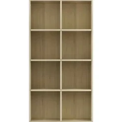 vidaXL - Boekenkast - Bruin - Bewerkt hout
