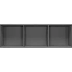 vidaXL - Boekenkast - Grijs - Bewerkt hout