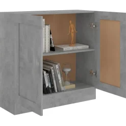 Boekenkasten|Boekenkasten-vidaXL - Boekenkast - Grijs - Bewerkt hout