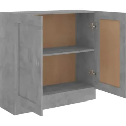 Boekenkasten|Boekenkasten-vidaXL - Boekenkast - Grijs - Bewerkt hout