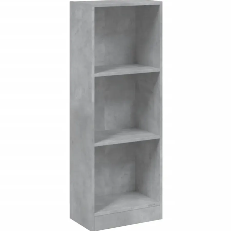 Boekenkasten|Boekenkasten-vidaXL - Boekenkast - Grijs - Bewerkt hout - 40 x 24 x 109 cm
