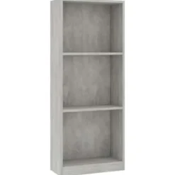 Boekenkasten|Boekenkasten-vidaXL - Boekenkast - Grijs - Bewerkt hout - 40 x 24 x 109 cm