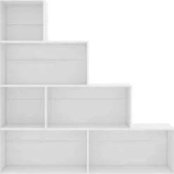 vidaXL - Boekenkast - Wit - Bewerkt hout