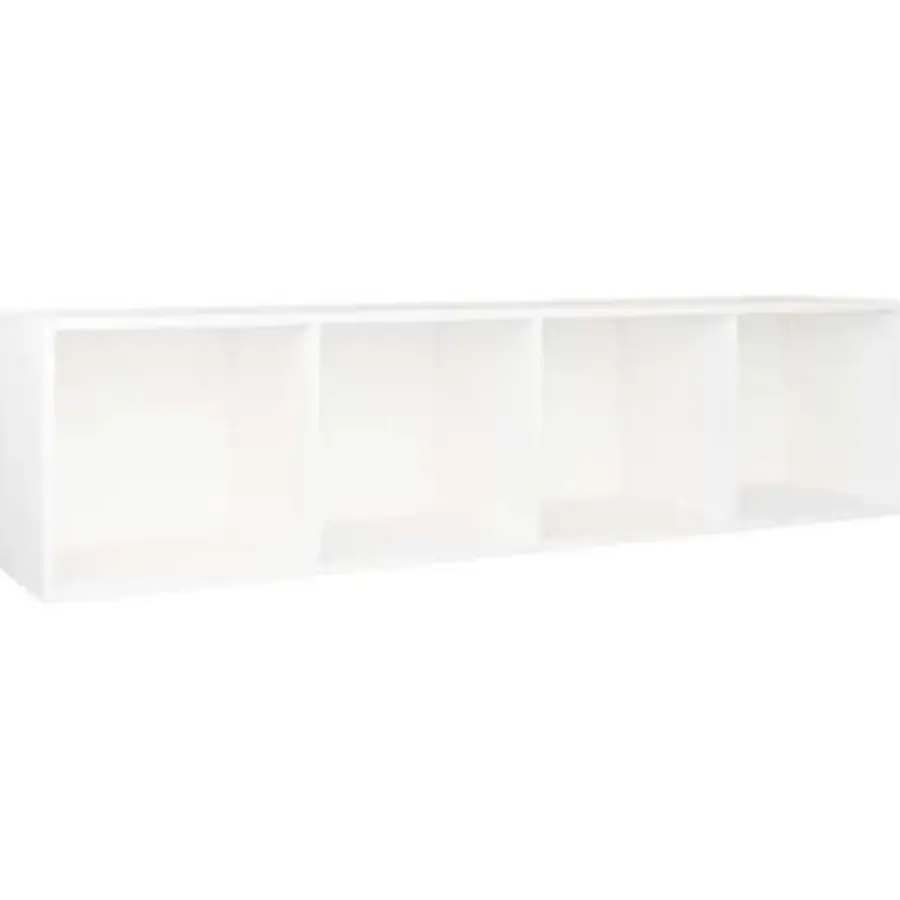 vidaXL - Boekenkast - Wit - Bewerkt hout - 36 x 30 x 143 cm