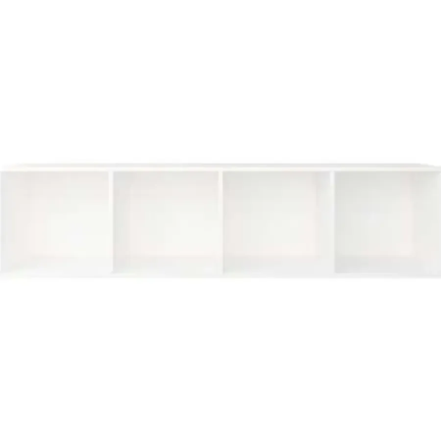 vidaXL - Boekenkast - Wit - Bewerkt hout - 36 x 30 x 143 cm