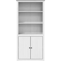 Boekenkasten|Boekenkasten-vidaXL - Boekenkast - Wit - Grenenhout