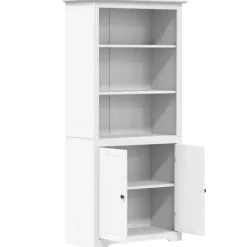 Boekenkasten|Boekenkasten-vidaXL - Boekenkast - Wit - Grenenhout