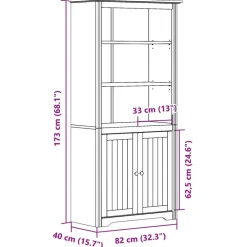 Boekenkasten|Boekenkasten-vidaXL - Boekenkast - Wit - Grenenhout