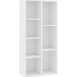 vidaXL - Boekenkast - Wit - Bewerkt hout