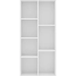 vidaXL - Boekenkast - Wit - Bewerkt hout