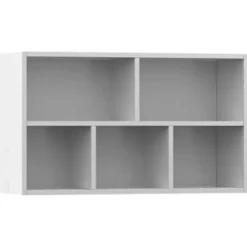 Boekenkasten|Boekenkasten-vidaXL - Boekenkast - Wit - Bewerkt hout