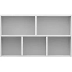 Boekenkasten|Boekenkasten-vidaXL - Boekenkast - Wit - Bewerkt hout