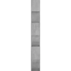 vidaXL - Boekenkast Kamerscherm - Betongrijs - Bewerkt hout - 80 x 24 x 186 cm