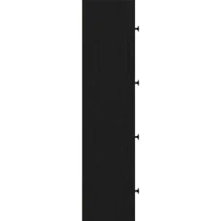Boekenkasten|Boekenkasten-vidaXL - Boekenkast met 4 deuren voor woonkamers - Zwart - Hout - 40x24x102 cm