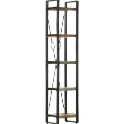 vidaXL - Boekenkast met 5 schappen - Multikleur - Hout - 40 x 30 x 180 cm
